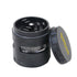 Gordon 5 Pieces Aluminum Alloy Herb Grinder, 61 mm Smoker Grinder with Window, Black Easy Clean Herb Grinders